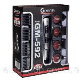 Тример Geemy GM-592 10 В 1 набір для стриження, тример машинка