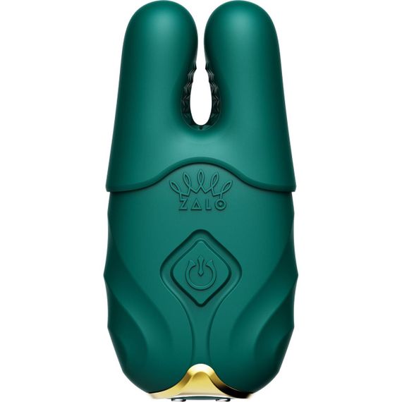 Смартвибратор для груди Zalo - Nave Turquoise Green, пульт ДУ, работа через приложение Sex Aura | Зображення 2