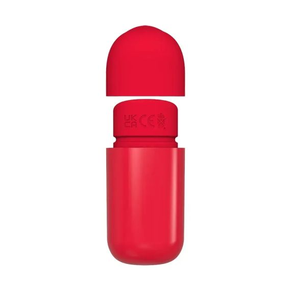 Міні вібратор Chisa 69 ECSTASY Marker Pen з вакуумною стимуляцією клітора, червоний Sex Aura | Зображення 2