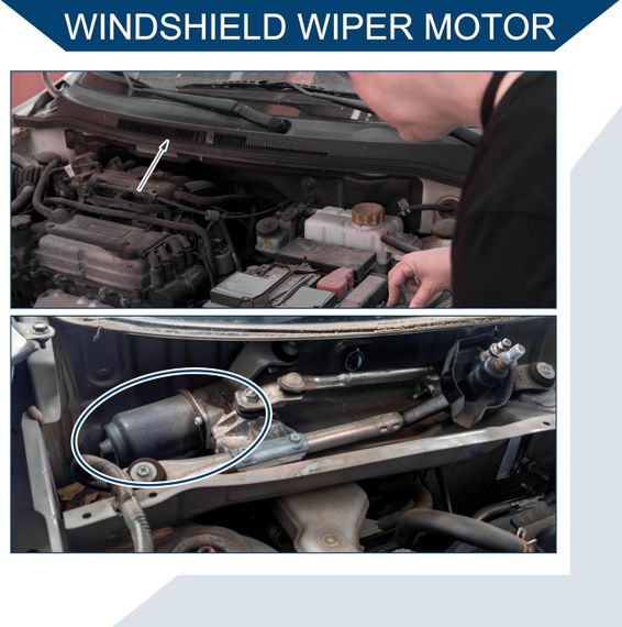 Мотор переднього склоочисника для Audi A4 B5 B6 B7 Seat Exeo двигун 4-контактний, заміна OE двигуна двірників 8E1955119 8E1955113 | Зображення 2