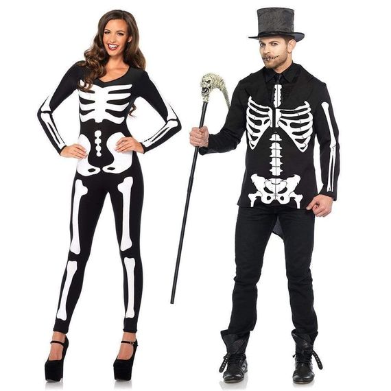 Костюм скелета, світиться у темряві Leg Avenue Womens Skeleton Bodysuit Halloween, розмір S | Зображення 6