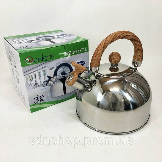 Чайник зі зручним носиком для наливання води Unique, Чайник для приготування напоїв зі свистком NA-36 | Зображення 8