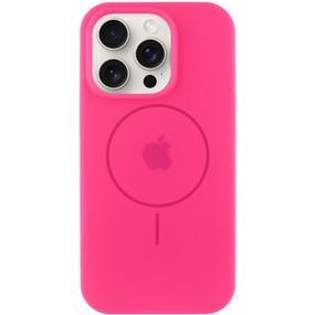 Чохол Silicone Case Full Protective (AA) with MagSafe для Apple iPhone 13 Pro (6.1") Рожевий / Barbie pink