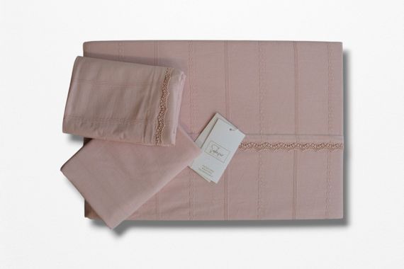 Постельное белье Saheser Stonewashed Ranforce 200 х 220 см Jasmin Pudra | Зображення 2