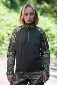 Жіноча тактична сорочка-Убакс еластан Premium mm14 Military