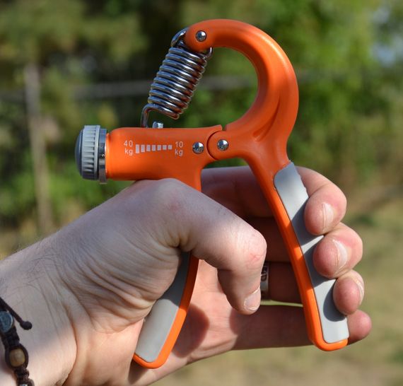 Эспандер кистевой Павер систем PS-4021 с регулируемой нагрузкой 10-40 кг. Power Hand Grip Orange | Зображення 5