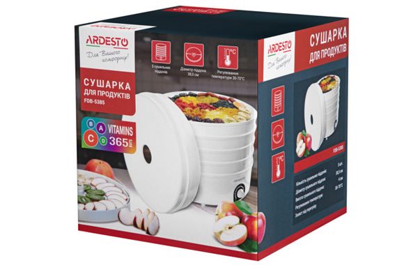 Сушарка для овочів і фруктів Ardesto FDB-5385 520 Вт | Зображення 4
