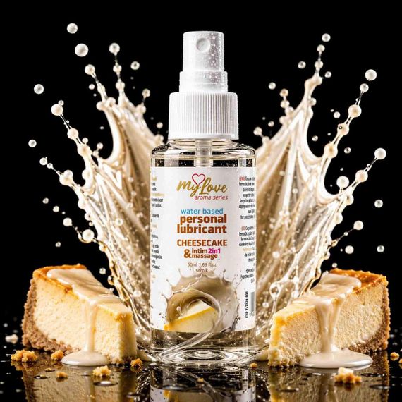 2в1 лубрикант та масажний гель - MyLove Aroma Series Intim&Massage Cheesecake, 50 мл Sex Aura | Зображення 1