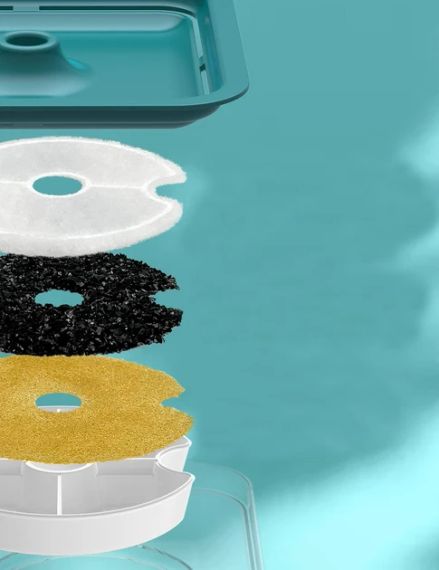 Питний фонтанчик для кішок AONBOY, підходить для маленьких собак, Фонтан для води для котів | Зображення 1