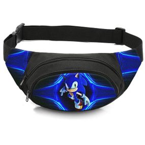 Сумка-бананка дитяча з принтом Супер Сонік поясна сумка для хлопчика (4609)