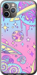Чехол на iPhone 11 Pro Max Розовая галактика "4146u-1723-17620"