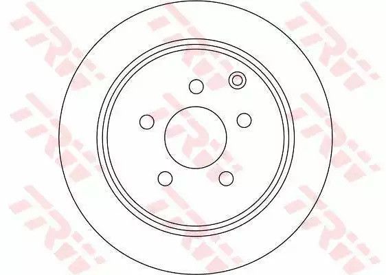 Диск гальмівний (1 шт.) NISSAN Murano 3,5 R 05, TRW (DF4353) | Зображення 1