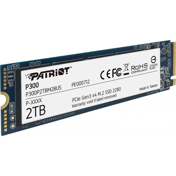 Накопичувач SSD M.2 2280 2TB Patriot (P300P2TBM28) | Зображення 1