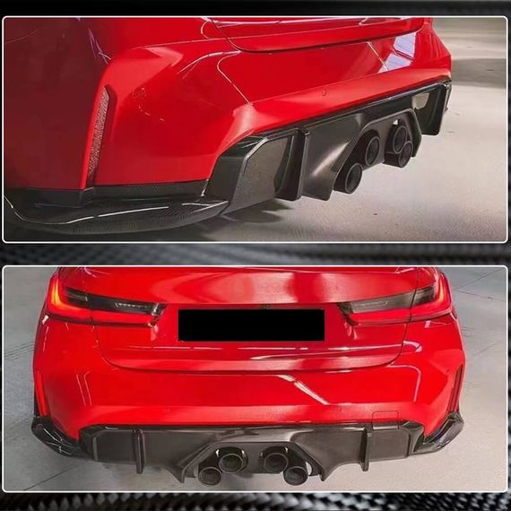 Дифузор заднього бампера V2 (для G82/G83, Карбон) для BMW 4 серія G22/23/26 2020- рр | Зображення 3