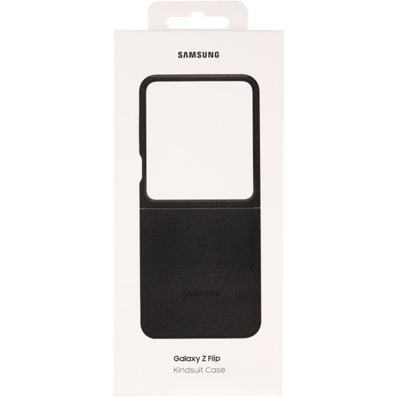 Шкіряний чохол Leather Case (AAA) для Samsung Galaxy Z Flip5 Blue Black | Зображення 4