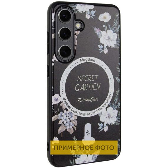 TPU+PC чехол Secret Garden with MagFit для Samsung Galaxy S23 FE Black