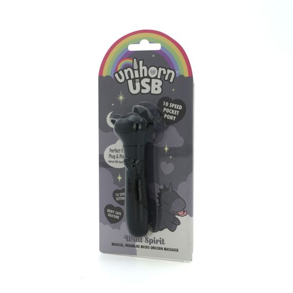 Вібратор-єдиноріжка Unihorn USB Bullet – Wild Spirit, віброкуля, USB-зарядка, 10 режимів | Зображення 2