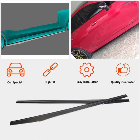 Боковые пороги V1 (для AMG/AMG-Line 2018-2020, Карбон) для Mercedes CLS C257 2018- гг | Зображення 1