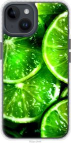Чохол на iPhone 14 Зелені часточки лимона "852pc-2648-2448"
