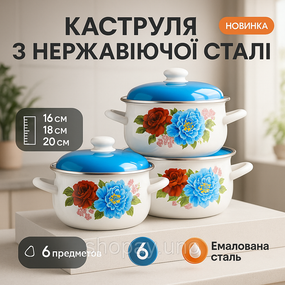 Кастрюли с прозрачными крышками, Кастрюля из нержавеющей стали, Сборный набор кастрюль IP-87