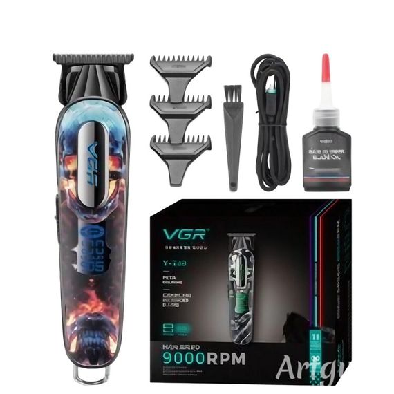 Тример V-260 Red, 3 насадки, акумулятор 2000mAh, 9000 RPM, LED-дисплей (46073-V-260 RED_923) | Зображення 2