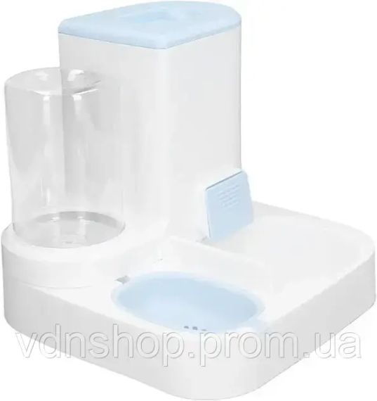 Автоматическая миска-дозатор поилка 2в1 для корма и воды для кошек и собак | Зображення 3