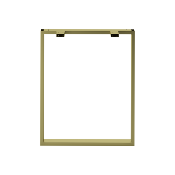 Комплект опор для столу з металу 600×120mm, H=730mm (профільна труба: 50x20mm) Золото | Зображення 4