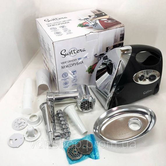 Легка у використанні м'ясорубка SMG-5420B 1800 Вт, М'ясорубка автомат 'ясорубка-соковижималка ME-25 | Зображення 1