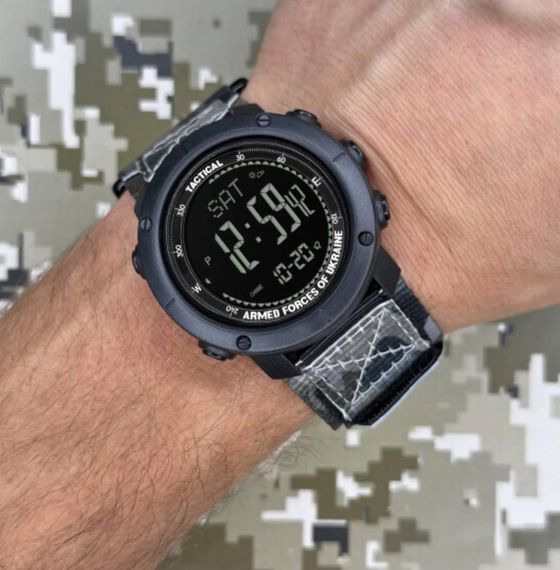 Чоловічий годинник Awarder 036 Nylon Pro Black-Camo Green 1202-0104 | Зображення 1