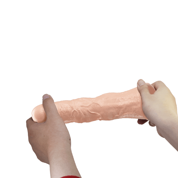 Подовжуюча насадка на член - Pretty Love Extension Penis Sleeve Flesh, 28 см Sex Aura | Зображення 7