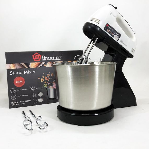 Стаціонарний міксер з чашею Domotec R6637W 250 Вт, Хороший міксер, Міксери з чашею CR-24
