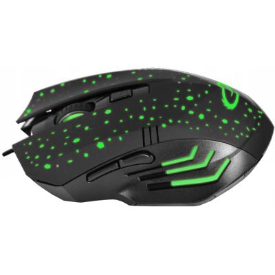 Мышка Esperanza MX212 Galaxy USB Black-Green (EGM212) | Зображення 1