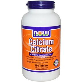 Мультимінеральний комплекс NOW Foods Calcium Citrate 250 Tabs