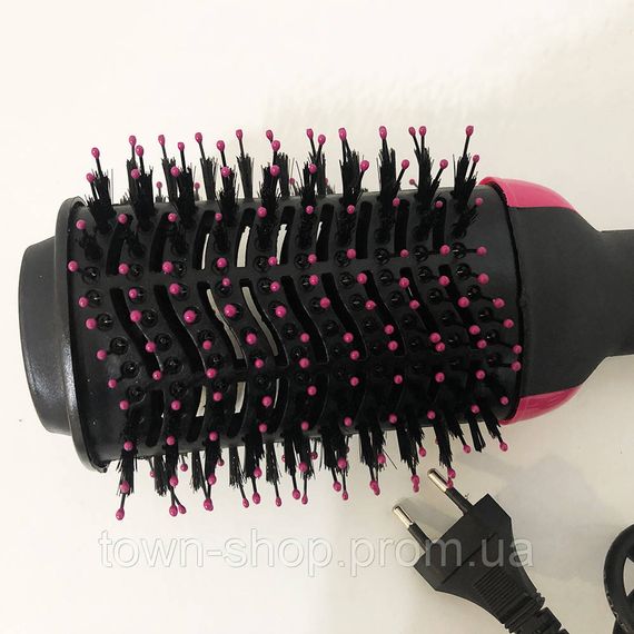 Фен Щетка расчёска 3в1 One step Hair Dryer 1000 Вт 3 режима выпрямитель для укладки волос стайлер с функцией | Зображення 6