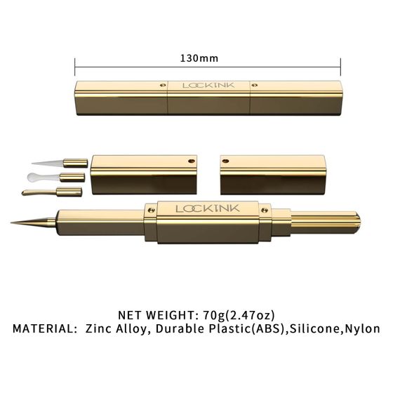 Ексклюзивний тиклер LOCKINK 5-head Flirting Tickler - Golden з п'ятьма насадками | Зображення 7