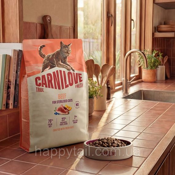 Сухий беззерновий корм для кошенят Carnilove True Fresh Beef Kitten зі свіжою яловичиною 400 г | Зображення 7
