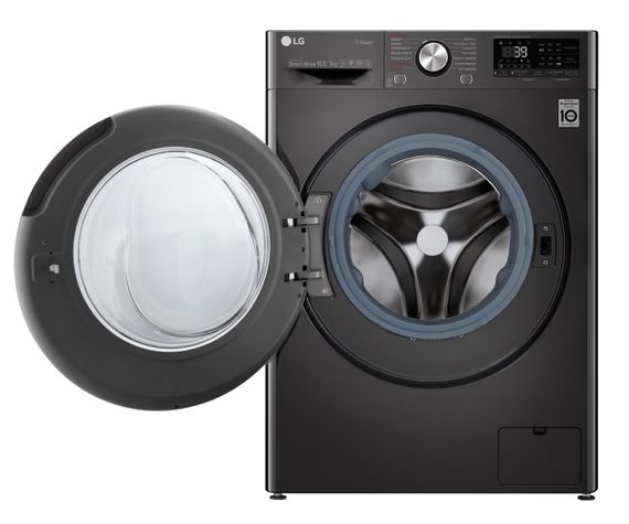Стир.-сушильная машина LG F4V9RC9P, 10,5кг (7кг), 1400, A, Пар, глубина 56см, Дисплей, Инвертор, Черный (F4V9RC9P) | Зображення 4