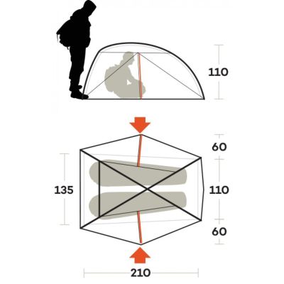 Палатка Ferrino Nemesi 2 Pro Green (91212QVVFR) (931777) | Зображення 1