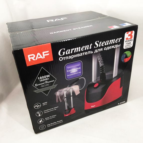 Відпарювач вертикальний для одягу зі стійкою RAF R.3038 1800 W. Колір: червоний | Зображення 5