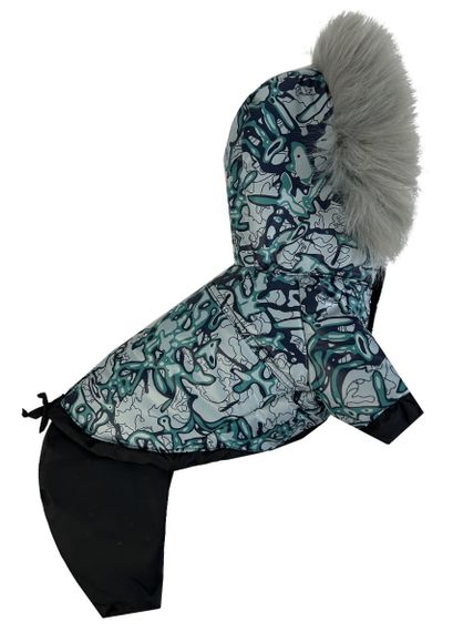 Комбінезон зі знімними штанами абстракція CO-31