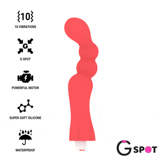 Вібратор для зони G GOHAN, колір: червоний, G-SPOT (Іспанія)