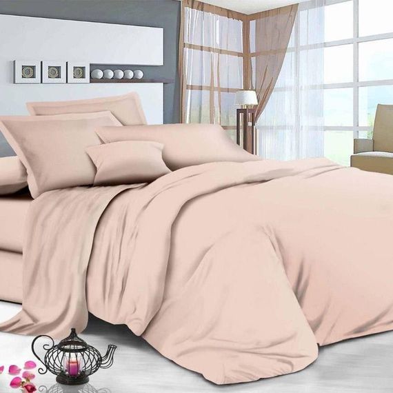 Комплект постельного белья SoundSleep Manner Powder бязь Односпальный 143х210 см пудровый (2800004818971) | Зображення 1