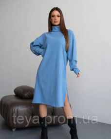 Платье для женщин цвет голубой размер L FI_009706