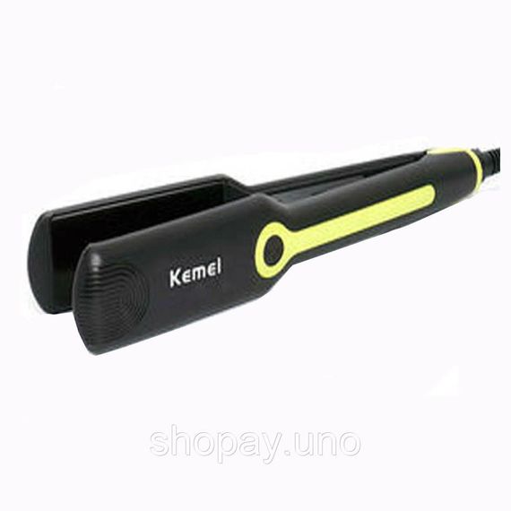Праска для волосся Kemei KM-2116 з турмаліновим покриттям | Плойка гофре