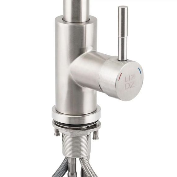 Смеситель для кухни Lidz Aria 015FL1 с выдвижным изливом (k35) LDARI015FL1NKS34944 Nickel | Зображення 2