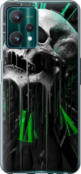 Чехол на Realme 9 Pro Череп-часы "4100u-2595-17620"