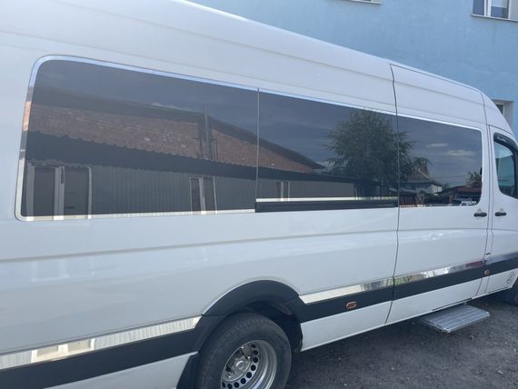 Повне окантування скла (нерж.) для Volkswagen Crafter 2006-2017рр | Зображення 3