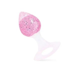 Анальная пробка Liebe Seele Heart-shaped Crystal Anal Plug - Pink Medium Sex Aura
