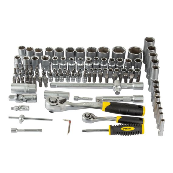 Набір насадок торцевих і біт Sigma 1/4", 1/2" 110 шт CrV mid (6003771) | Зображення 1