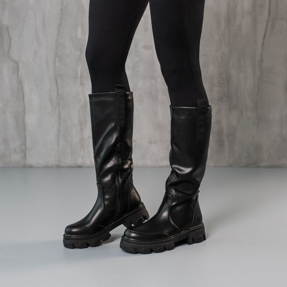 Чоботи жіночі Fashion Yentl 3870 40 розмір 25,5 см Чорний